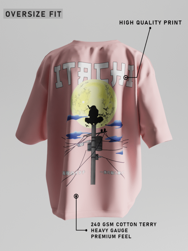 Itachi of the Sharingan Oversized T-Shirt - Image 3