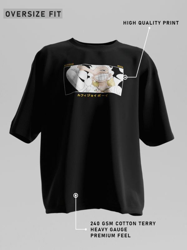 Gear 5 Luffy Oversized Anime T-Shirt