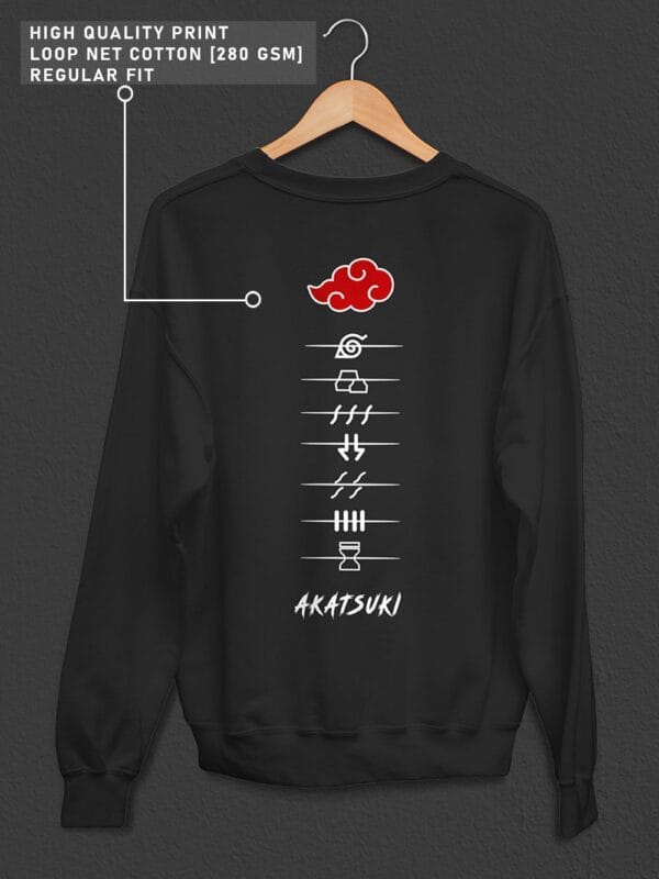 Akatsuki Symbol Anime Sweatshirt - Image 3
