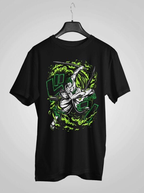 Roronoa Zoro Half Sleeve T-Shirt - Image 2