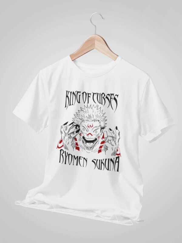 King Of Curses: Ryomen Sukuna Half Sleeve T-Shirt - Image 4