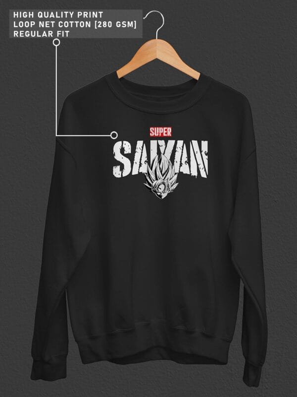 Super Saiyan Anime Sweatshirt - Image 3