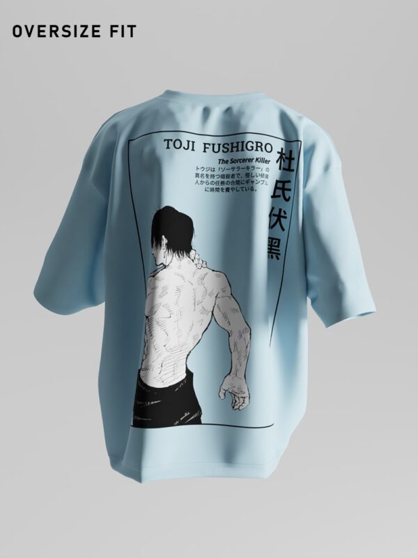 Toji Fushiguro Oversized Anime T-Shirt - Image 2