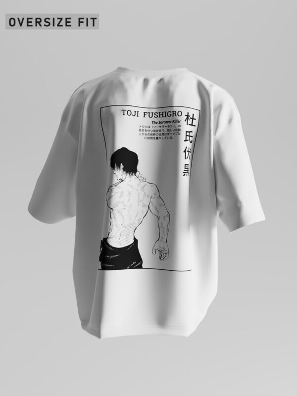 Toji Fushiguro Oversized Anime T-Shirt - Image 3