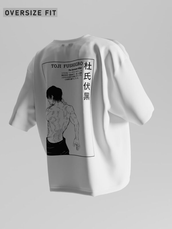 Toji Fushiguro Oversized Anime T-Shirt - Image 2